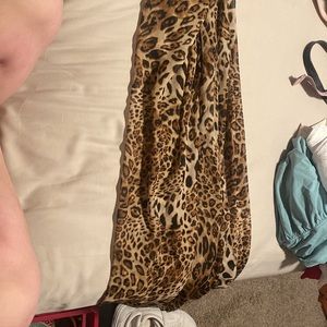 Cheetah Tie Bathing Suit Wrap